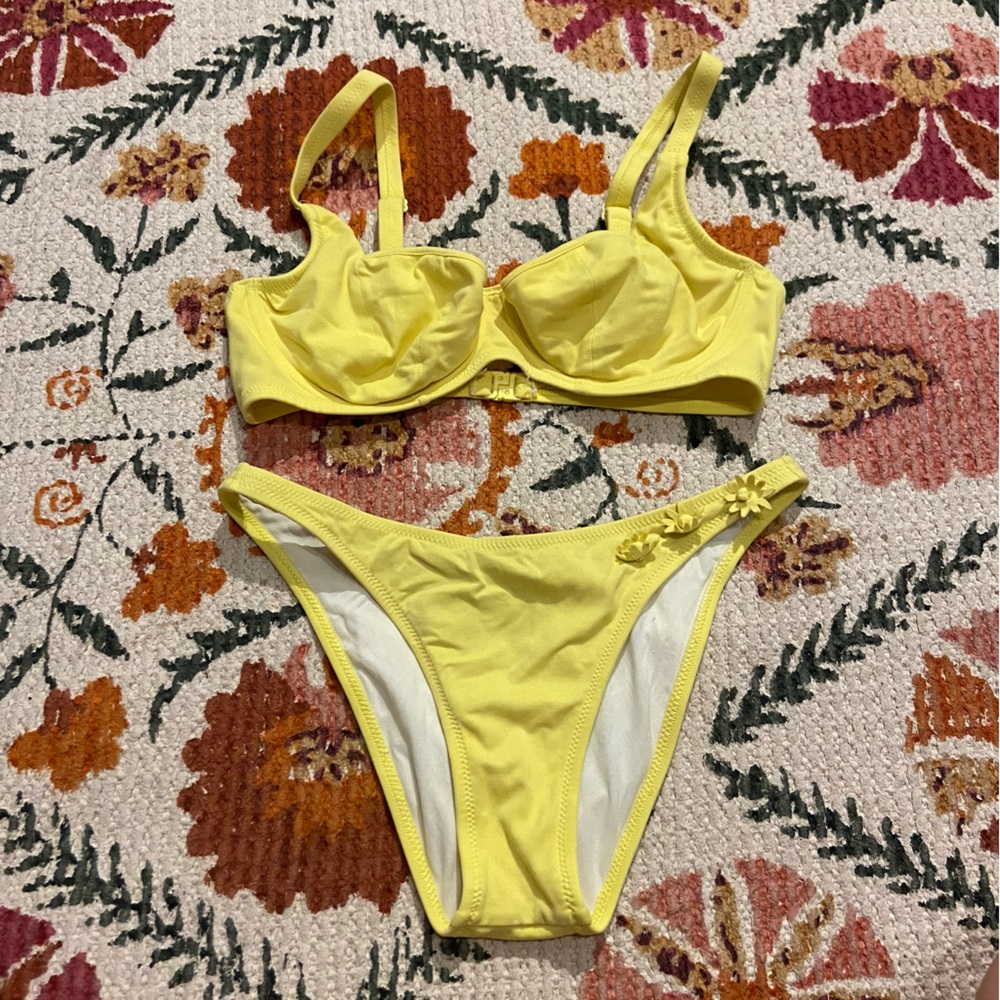 Vintage yellow bikini set